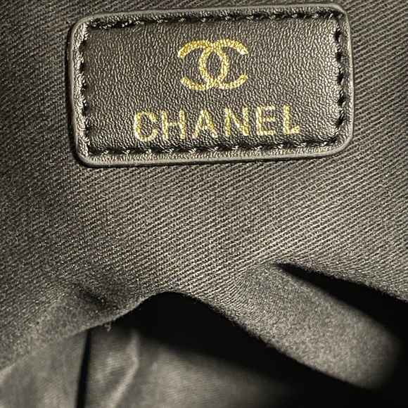 Beautiful Channel Striped Tote. Like New - Picture 8 of 12